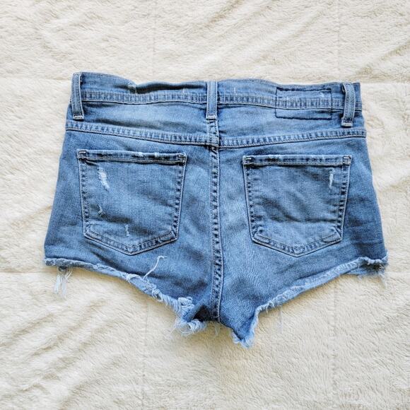 Flying Monkey Raw Hem Shortie Shorts - Picture 2 of 4